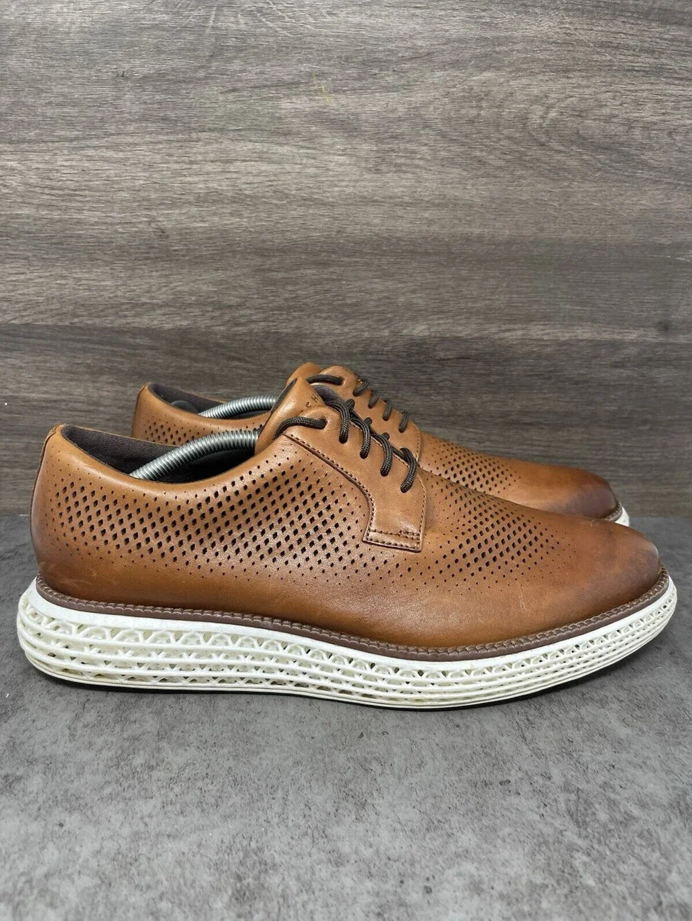 Cole Haan OriginalGrand 2.0 Oxford British Tan Size 11 Mens Leather Dress Shoes